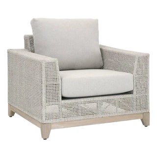 Tropez Olefin Fabric Outdoor Sofa Chair by Essentials for Living For Sale