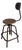 Industrial Adjustable Workshop Stool, 1930s For Sale