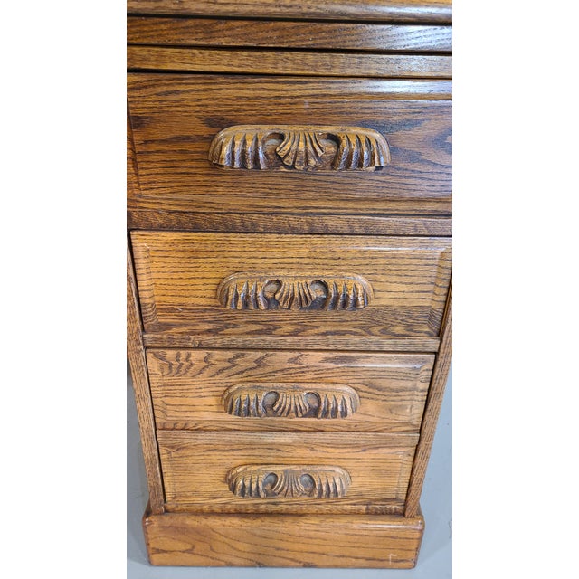 Brown Early 20th Century Antique Roll Top Desk For Sale - Image 8 of 12