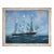 Large Vintage Mid Century Nautical Clipper Ship Seascape Painting Oil on Canvas For Sale