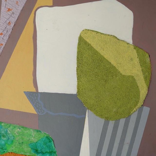 1990s J Rothenberg (1935-2001) Modernist Abstract Still Life Mix Media Original Painting For Sale - Image 5 of 12