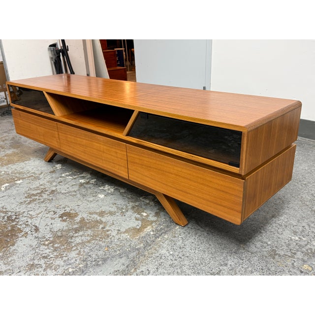 Mid-Century Modern Alan Soria for Vig Furniture Nova Domus Soria Walnut Media Stand For Sale - Image 3 of 12