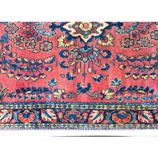 Red Early 20th Century Sarouk Rug For Sale - Image 8 of 12