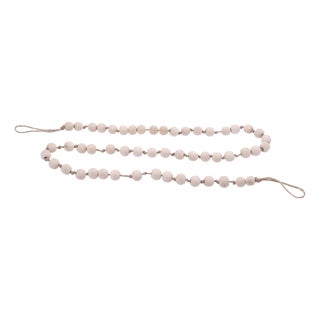 Wood Beaded String Garland (Set of 2) For Sale