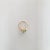 Emerald & Diamond Cluster Style Ring 1.00cttw 14k Yellow Gold, Size 4 For Sale - Image 4 of 4