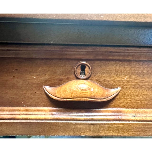 Vintage Leather Top Writing Table For Sale - Image 11 of 13