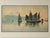 Original 19th century watercolor painting of a seascape with sailboats by Italian artist Alberto Prosdocimi (1852-1925)....