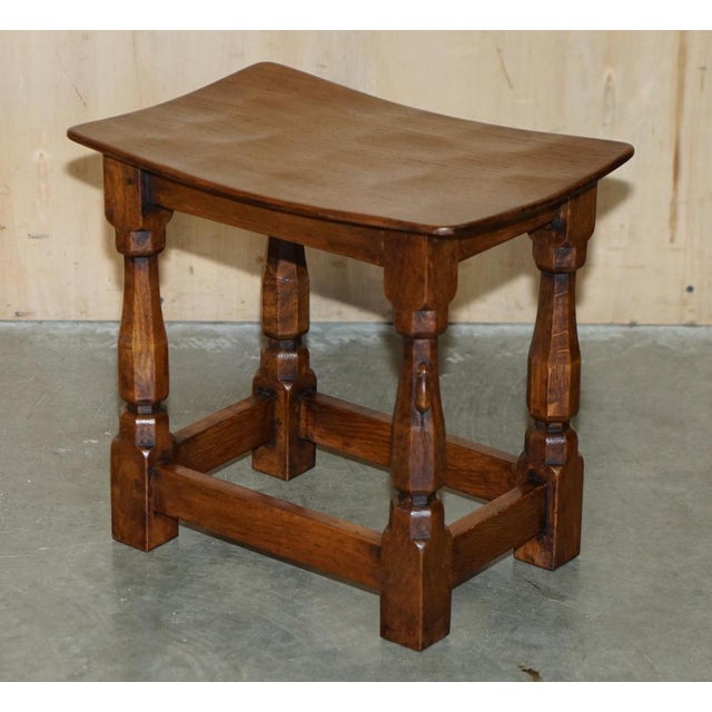 Vintage Burr Oak Stools, 1930s, Set of 2 For Sale - Image 15 of 18