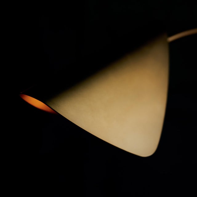 Mid-Century Modern Eclipse Mobile Chandelier, Natural Brass For Sale - Image 3 of 10