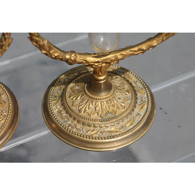 Signed F. & C. Osler 19th Century Gilt Bronze Serpantine Epergnes - A Pair For Sale - Image 5 of 13