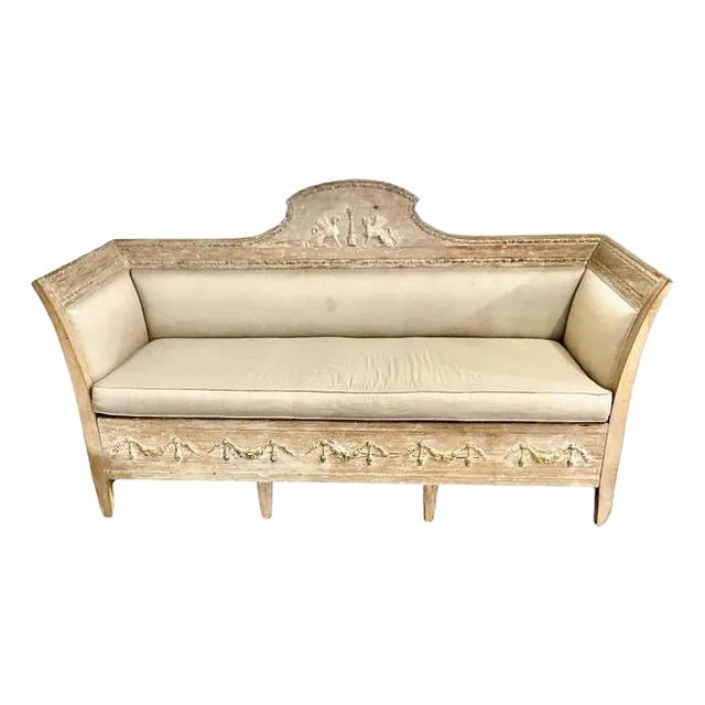 Gustavian Swedish Neoclassical Sofa For Sale