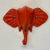 Vintage Cast Iron Elephant Hook, Newly Lacquered in Orange. For Sale - Image 6 of 10