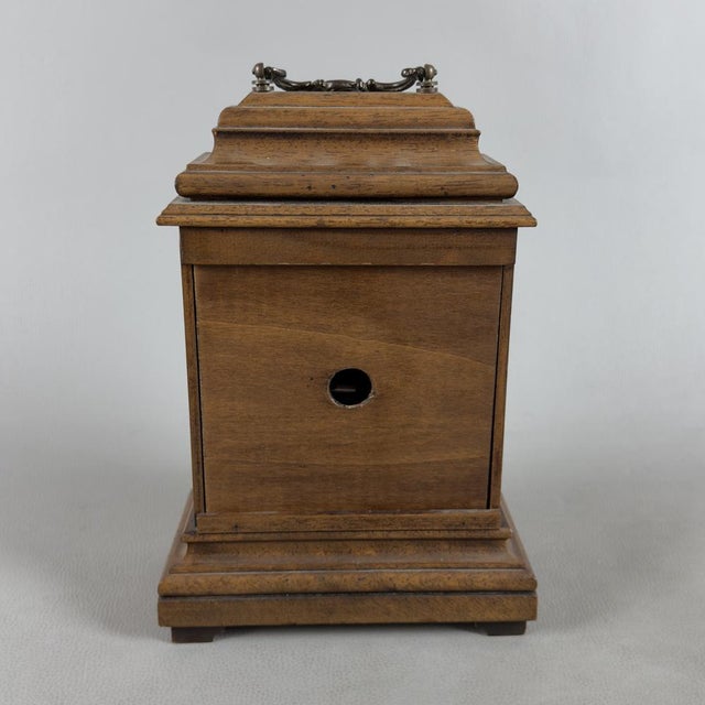 Vintage Wooden Fireplace Table Clock with Quartz Movement, 1960s For Sale - Image 3 of 13