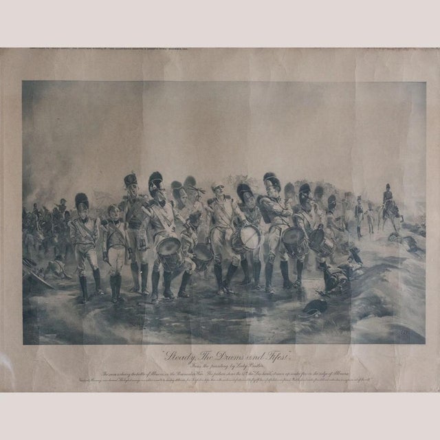 After Lady Butler, Steady, the Drums and Fifes!, 1890s, Lithograph For Sale - Image 10 of 10