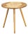 Rattan and Beech Side Table from Jan Kalous, Czechoslovakia, 1970s For Sale