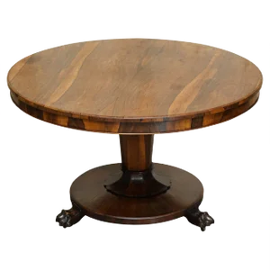 William IV Hardwood Lion's Paw Centre or Side Table, 1830s