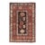 Early 20th Century Handmade Caucasian Kazak Throw Rug For Sale