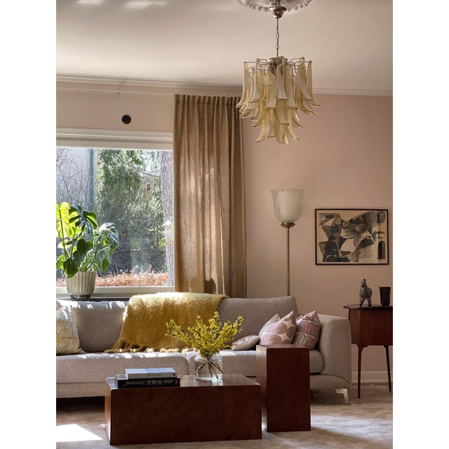 Contemporary Murano Chandelier in the style of Mazzega. Traditional Italian Mid-Century Style but of later production,...