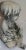 Midcentury Concrete Statue of Baby Holding Bunnies For Sale - Image 4 of 10