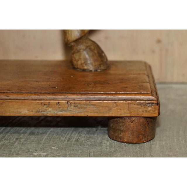 Wood Decorative Hand Carved Wooden Statues of Horses, 1880, Set of 2 For Sale - Image 7 of 18