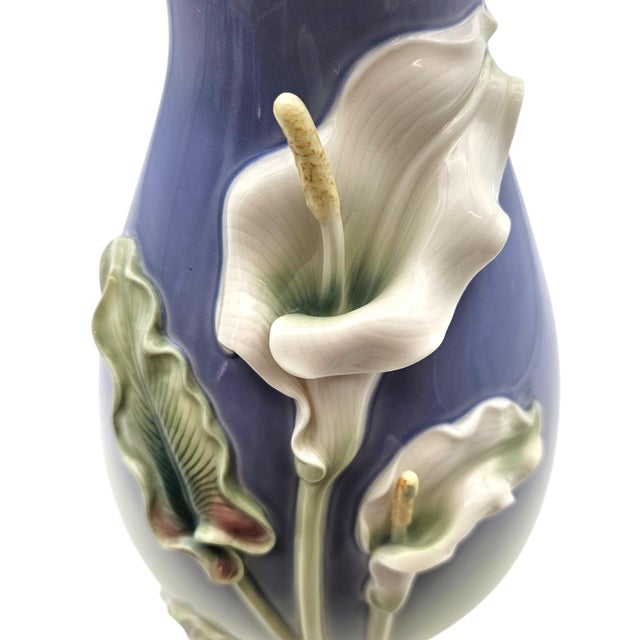 Franz West Franz Collection Calla Lily Sculptural Porcelain Vase Fz00045 by Kuei Mei, 14.5" For Sale - Image 4 of 14