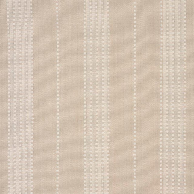 Contemporary Sample - Schumacher Lubeck Stripe Fabric in Natural For Sale - Image 3 of 3
