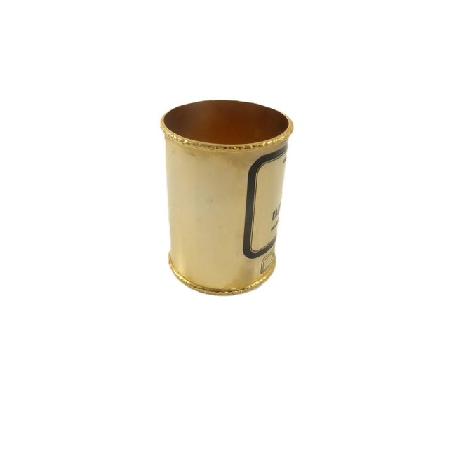 French Silver Plate Wine Sleeve | for Bordeaux Wines | Gilt Wash For Sale - Image 6 of 12