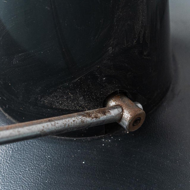 1980s Set of Blue Eco-Leather Barber Chairs, 1980s For Sale - Image 5 of 13