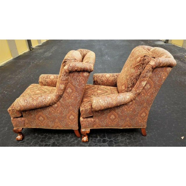 Taylor King Wingback Armchairs with Pillows Set of 2 Chairish