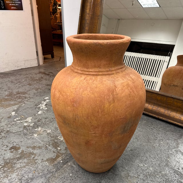 1990s Italian Terra Cotta Outdoor/Indoor Pot For Sale - Image 5 of 12