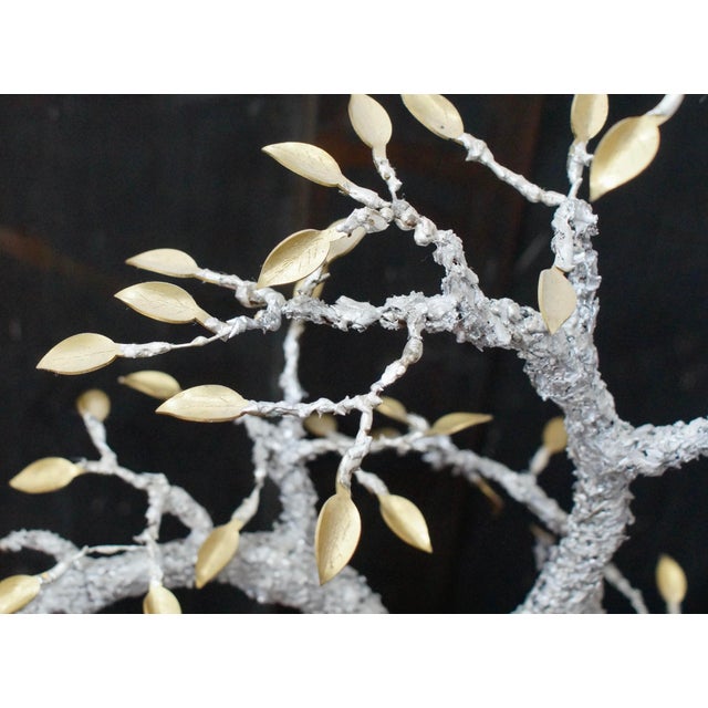Vintage Silver Solder Gemstone Bonsai Tree, 1970s For Sale - Image 10 of 11