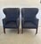 2010s A Pair of Custom Bench-Made Georgian Style Wingback Chairs by Cisneros Upholstery (Chicago) – Wool Flannel For Sale - Image 5 of 8