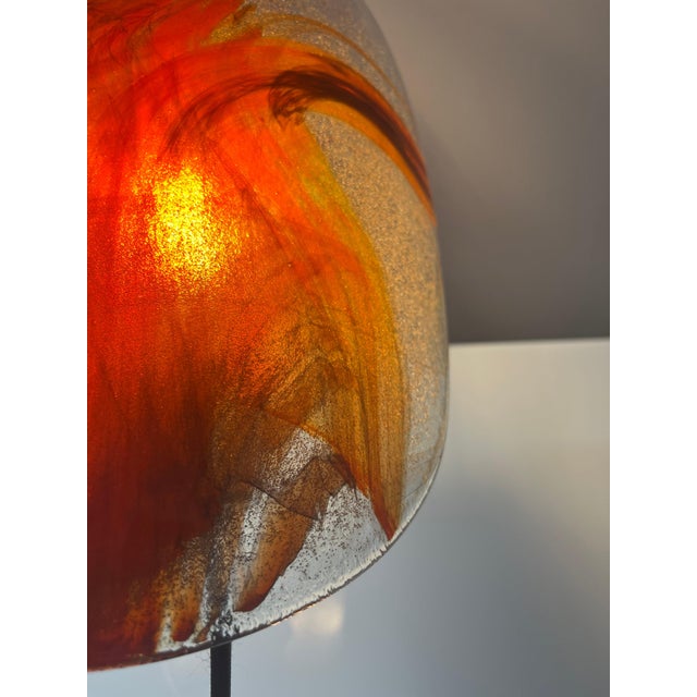 Wall Lamp in Reddish-Brown Glass by Per Lütken for Holmegaard For Sale - Image 10 of 11