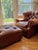 Ralph Lauren Chair and Ottoman Set in Saddle Toned Leather For Sale - Image 13 of 18
