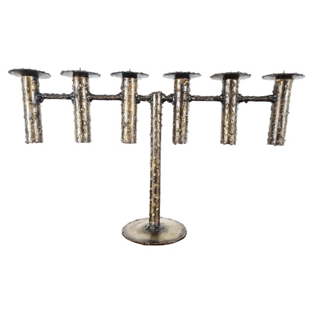 Brutalist Candle Holder, 1970s For Sale - Image 9 of 9