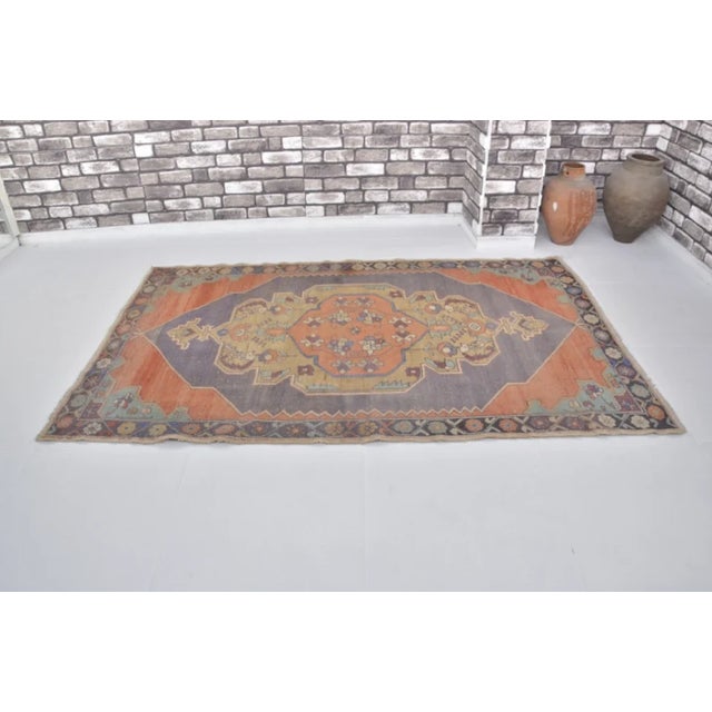 Textile Kurdish Wool Area Carpet For Sale - Image 7 of 10