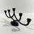 Black Cast Iron Candleholder from Giesserei Aachen, 1950s For Sale - Image 8 of 9