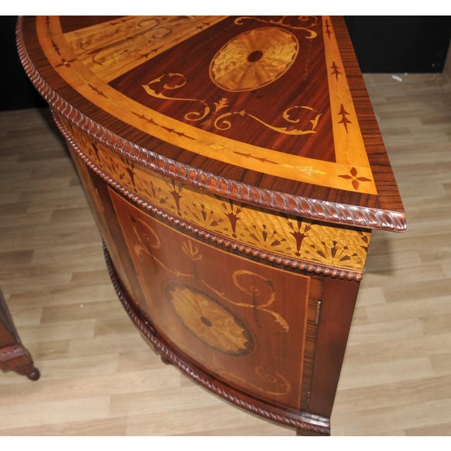 Wood Regency Inlaid Commodes, Set of 2 For Sale - Image 7 of 18