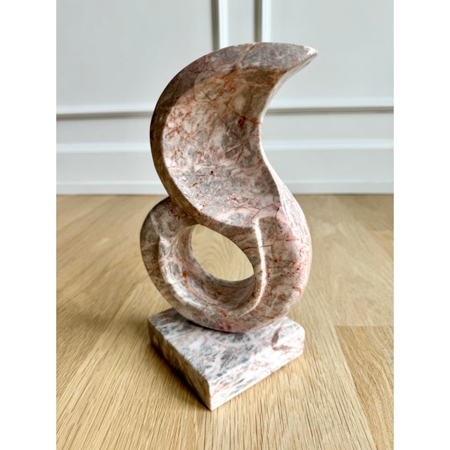 Leonardo Nierman “La Flama” Hand-Carved Marble Abstract Sculpture, Mexico, Late 20th Century For Sale - Image 9 of 10