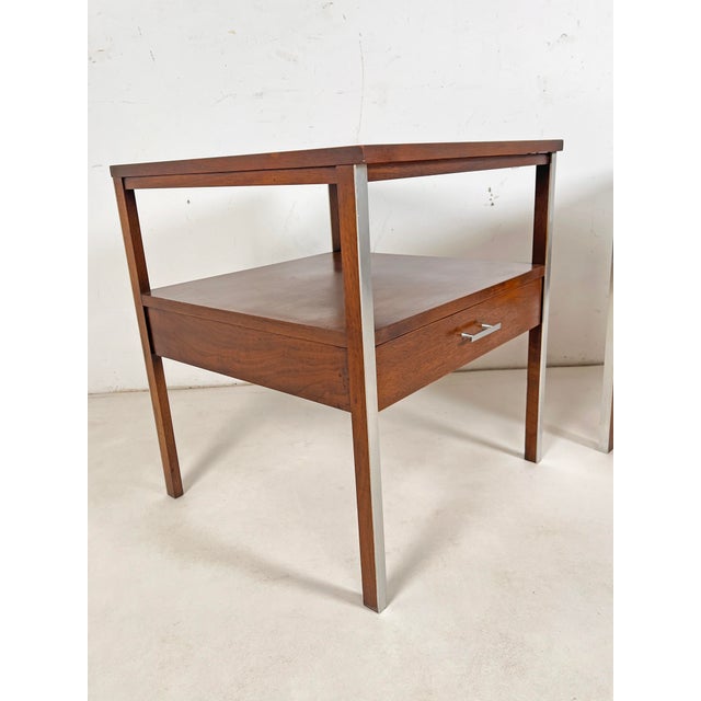 C. 1960s Paul McCobb for Calvin Furniture End Tables - A Pair For Sale In Boston - Image 6 of 10