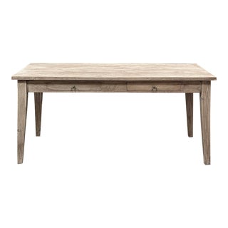 Antique Rustic Country French Desk ~ Dining Table in Sycamore For Sale
