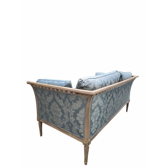 Wood Late 20th Century Hollywood Regency / Neoclassical Style Sofa by TRS Furniture, Inc. For Sale - Image 7 of 12