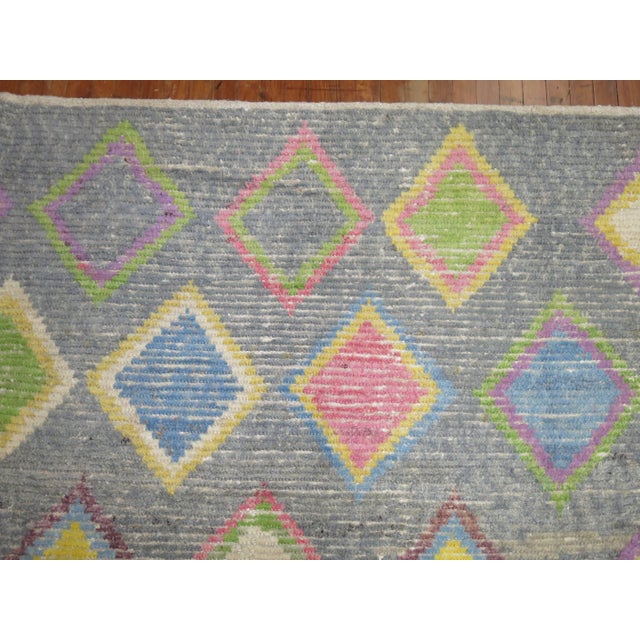 Vintage Zabihi Collection Inspired Turkish Tulu Rug For Sale - Image 9 of 10