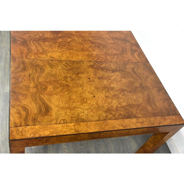 1960s John Widdicomb Burl Dining Table For Sale In Boston - Image 6 of 11