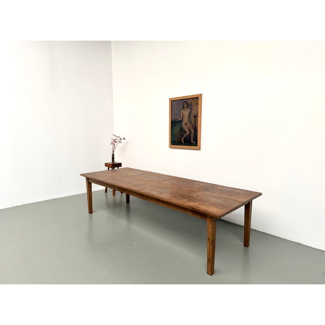 Very Large Oak Farmhouse Table, 1950s For Sale - Image 13 of 18