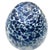 Mid-Century Modern Maestri Vetrai Vase Hand Blown Art Glass Blue White With Silver Sparkles 9in For Sale - Image 3 of 6