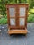 Wood Vintage Early American Primitive Rustic Style Pie Safe Cabinet With Punched Tin Front Panels For Sale - Image 7 of 15