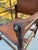 1920s Vintage 1920s Roorkee Safari Chairs Set of 4 Brown Leather & Wood, Handmade For Sale - Image 5 of 12