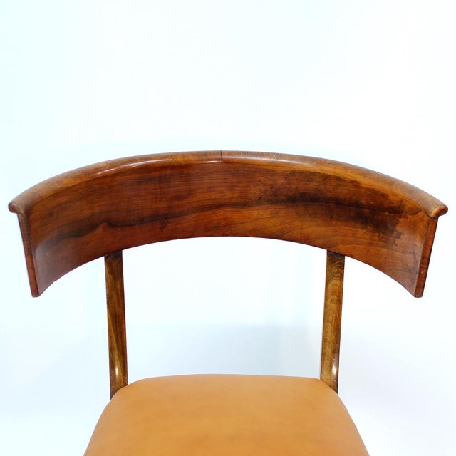 Mahogany and Leather Klismos Chair, Early 20th Century For Sale - Image 15 of 18