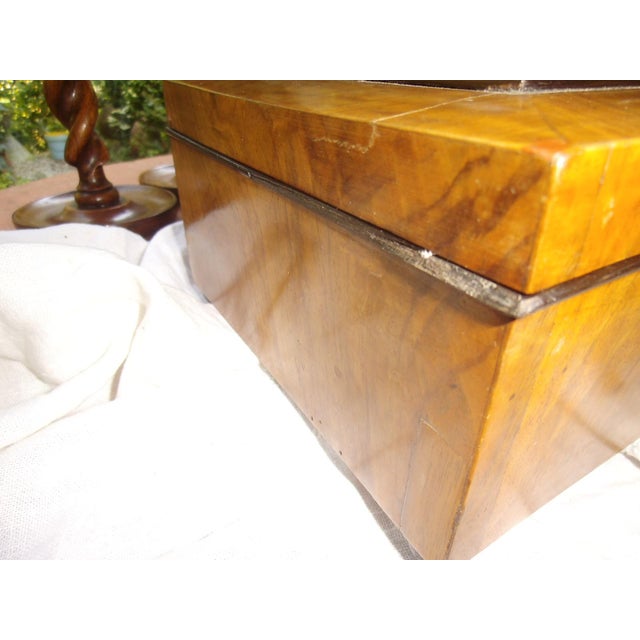 Vintage Biedermeier Sewing Box For Sale - Image 11 of 14